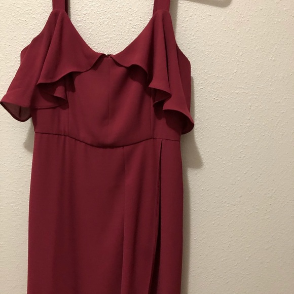 Cooper St. Capulet Drape Dress - 6 - Mulberry - Picture 4 of 8